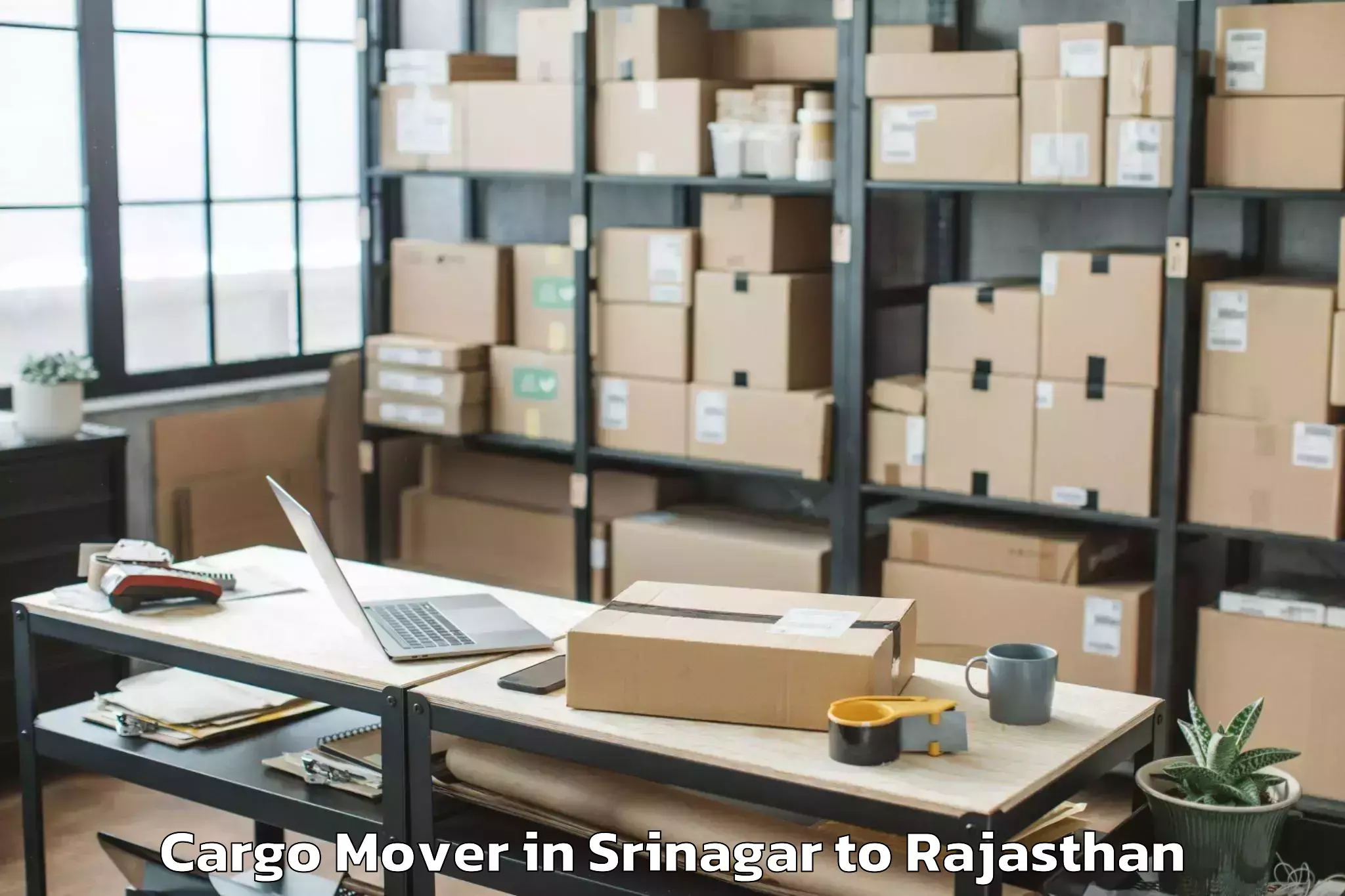 Book Your Srinagar to Sujangarh Cargo Mover Today